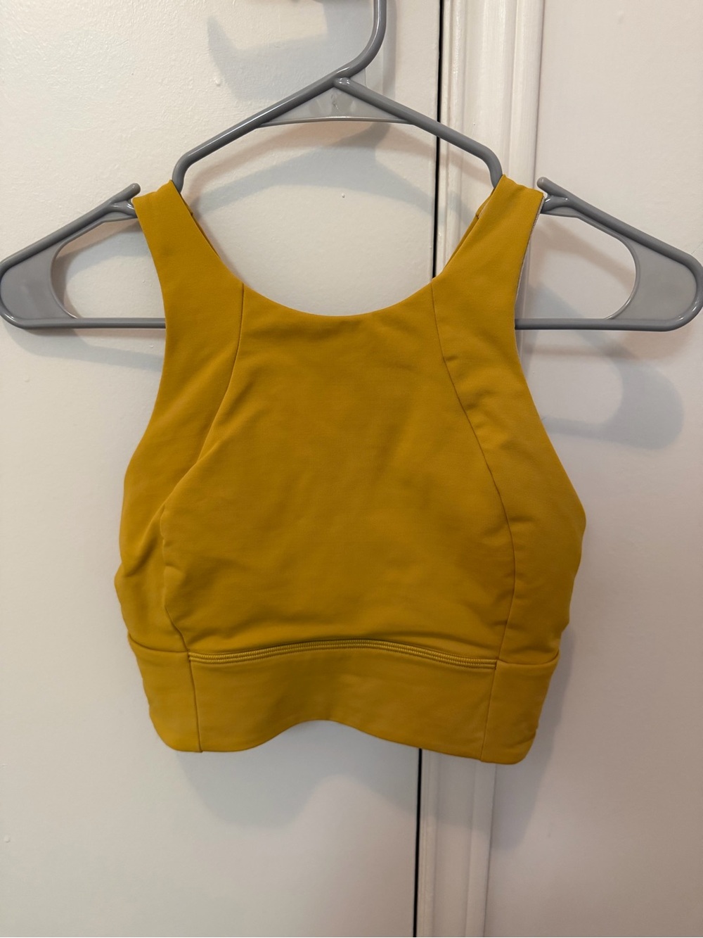 lululemon athletica mustard yellow workout tank size 6
